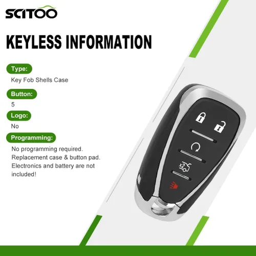 Vista 3 de SCITOO 1 funda para llavero para Chevrolet Camaro Cruze Malibu 2016-2020