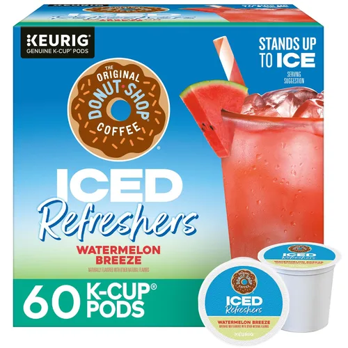 Vista 22 de The Original Donut Shop Iced Refreshers, Berry Chill, Brew Over Ice Cápsulas Keurig K-Cup de una sola porción, 60 unidades (6 paquetes de 10)