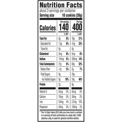 Vista 2 de Nutter Butter Bites - Bolsa grande de galletas de mantequilla de maní, 1 paquete (3 onzas)