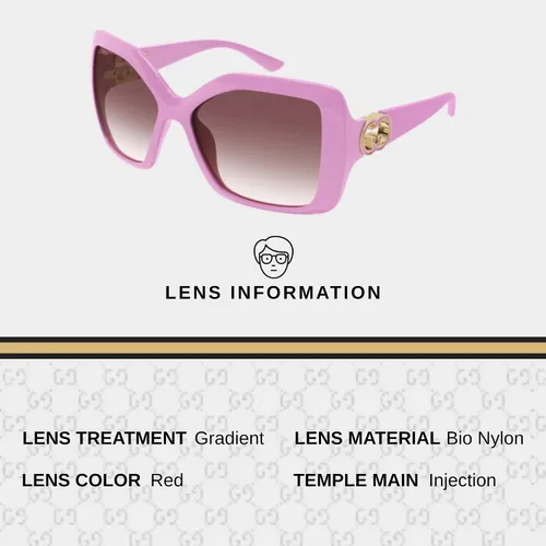 Vista 4 de Gucci GG2015S WrapAround GG Interlocking Logo Sunglasses wih Luxury Eyewear Kit