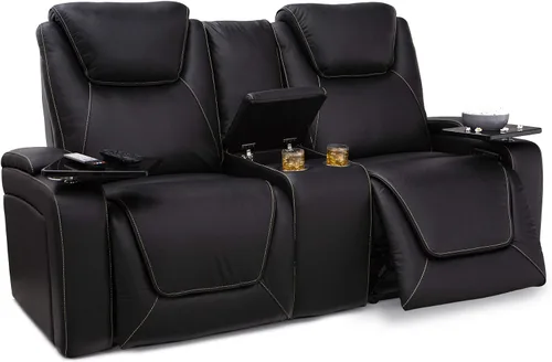 Vista 12 de Seatcraft Colosseum - Sofá marrón con mesa plegable