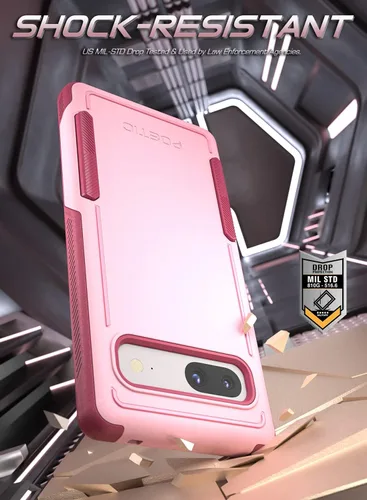 Vista 4 de Poetic Neon Series - Funda compatible con Pixel 7A 5G de 6.1 pulgadas, doble capa, resistente, resistente, ligera, delgada, a prueba de golpes