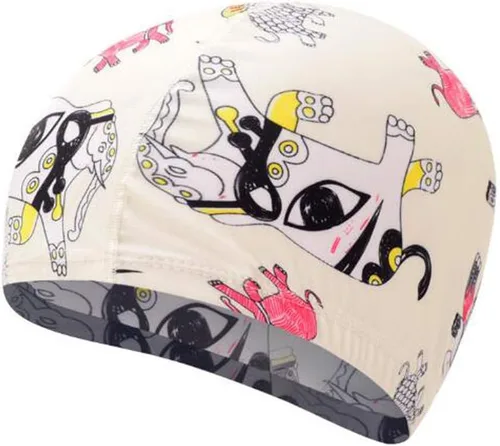 Vista 2 de Gorros de natación para niños de 2 a 8 años de edad con pelo largo