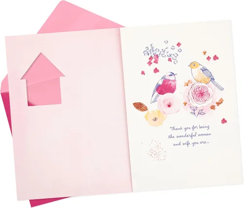 Vista 2 de Hallmark Tarjeta del Día de la Madre para Esposa (Gracias)
