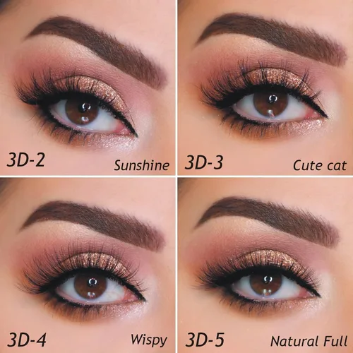 Vista 5 de Eliace Pestañas postizas de aspecto natural, pestañas de ojo de gato, 50