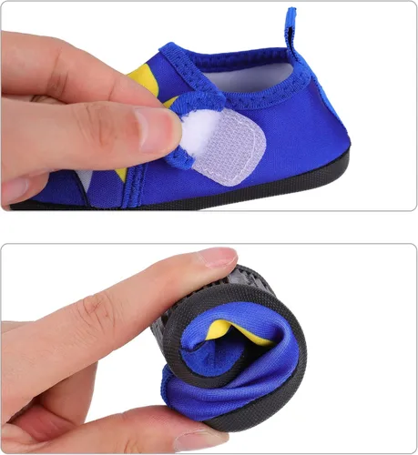 Vista 2 de KAKU NANU Zapatos de agua para niños y niñas, bonitos zapatos de natación de dibujos animados, calcetines de agua ligeros de secado rápido