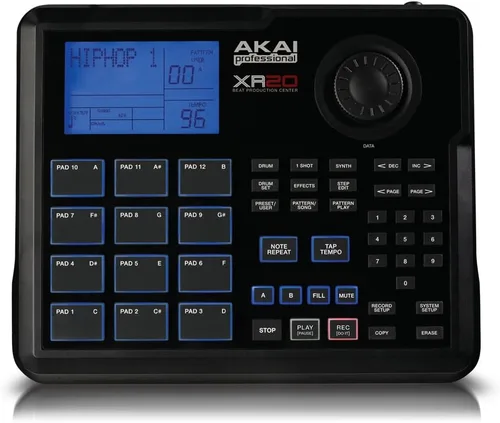 Vista 4 de Akai Professional XR20 Batería electrónica de generación de ritmos con teclado de 12 activadores, repetición de notas y 700 sonidos