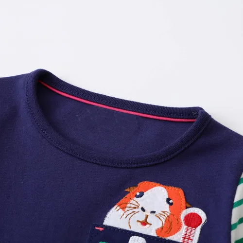 Vista 3 de Youlebao Ropa de manga larga para niñas pequeñas, vestidos de otoño e invierno para niñas de 2 a 7 años