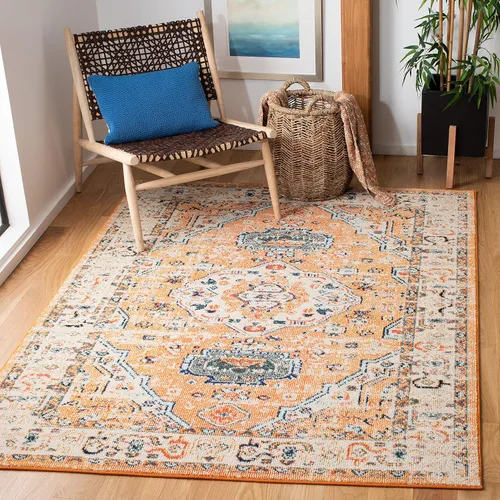 Vista 12 de SAFAVIEH Madison Collection - Alfombra de pasillo de 2 pies 2 pulgadas x 8 pies, color salvia y marfil, diseño bohemio oriental envejecido,