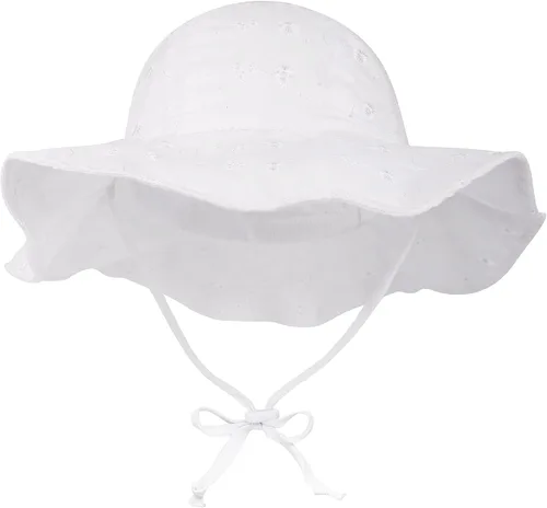 Vista 33 de SimpliKids Sombrero de sol para bebé de ala ancha con protección solar UPF 50+ UV Ray