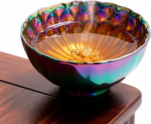 Vista 2 de Jianzhan Tenmoku - Taza de té con pavo real dorado, taza de té chino 3D de Kungfu de porcelana, 5 onzas Color Astilla Pavo Real