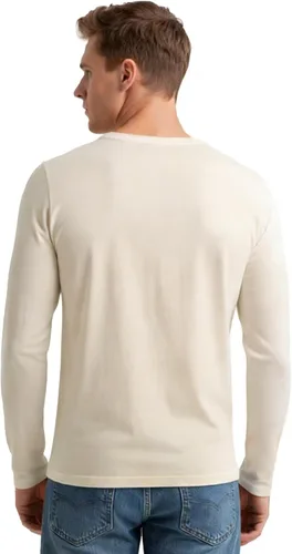 Vista 3 de Camiseta de hombre de manga larga con cuello redondo para adultos