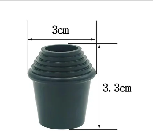 Vista 5 de 3 Pieces Drum Feet Slipcover Parts for Floor Tom Legs with Anti Skid Base Hardware Replacement for Bass Drum Percussion Instruments Suitable for, 3