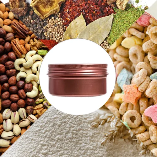 Vista 6 de Latas de 3 onzas, recipientes de lata de 3 onzas, latas redondas de metal con tapas, recipientes de aluminio para bálsamo, dulces, ungüentos, velas