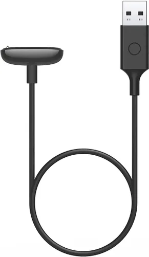 Vista 5 de Fitbit Smartwatch - Cable de carga para Sense 2, Sense, Versa 4 y Versa 3, producto oficial, color negro