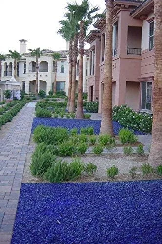 Vista 3 de American Specialty Vidrio de paisaje azul – Vidrio de paisajismo – 25 libras, grande