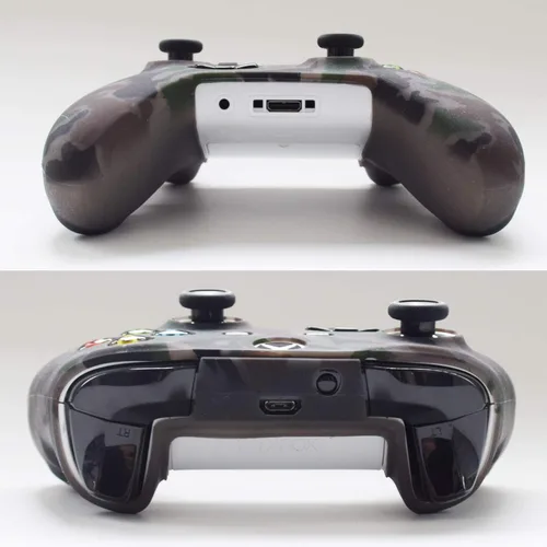 Vista 3 de Hikfly Kit de protector de piel de gel de silicona para Xbox OneXbox One SXbox One X Controller Videojuegos