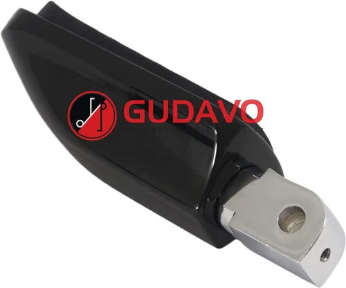 Vista 7 de Motocicleta cromo aluminio pie clavijas delantero pedal conductor clavijas con soportes para HONDA VF750 MAGNA 1996-2004 (G3I negro)