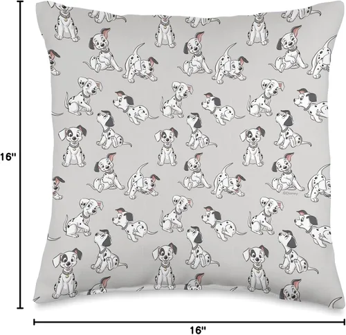 Vista 4 de Disney Classic 101 Dálmatas cachorros suave gris, 16 x 16, multicolor