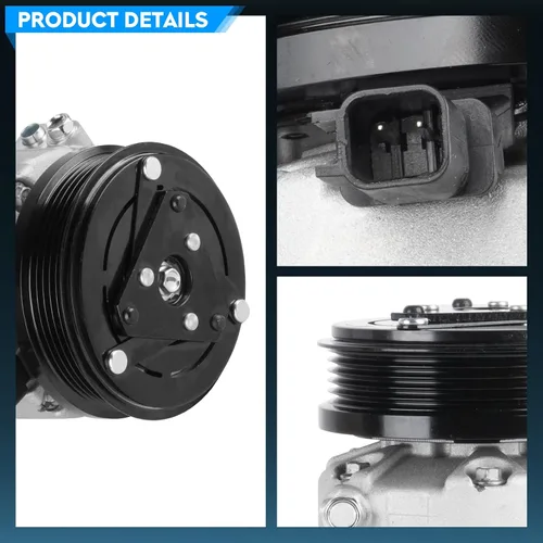 Vista 2 de TadaMark Compresor de CA apto para Ford Focus 2.0L 2.0 2012 2013 2014 Compresor de aire acondicionado con embrague reemplazar para CV6Z19703J