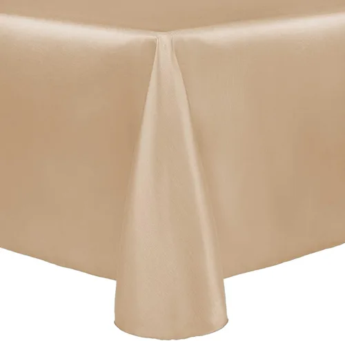 Vista 27 de Ultimate Textile Majestic - Mantel ovalado reversible Shantung Satin (60 x 144 pulgadas), color amarillo claro