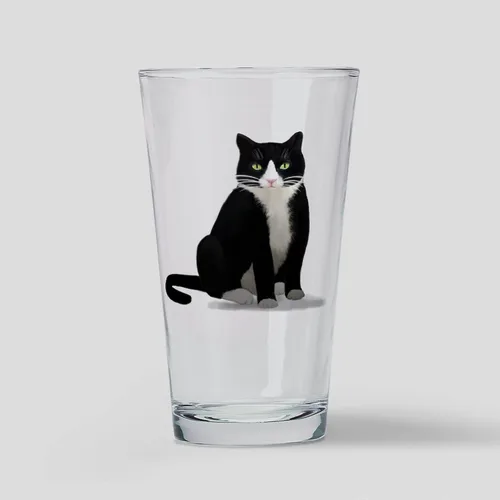 Vista 18 de CafePress Otro Black Cat - Vaso de pinta, 16 onzas Transparente - Otro vaso de pinta de gato negro