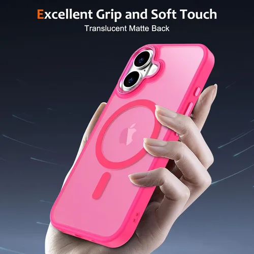 Vista 169 de Anuck - Funda magnética para iPhone 11 compatible con MagSafe, carcasa trasera mate translúcida dura, borde de TPU, delgada, resistente a impactos