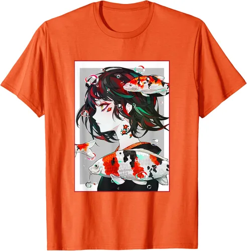 Vista 75 de Camiseta de anime anime japonés estético Otaku Negro