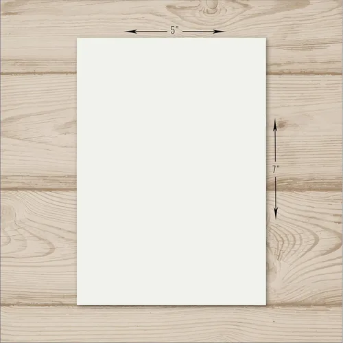 Vista 3 de Hamilco Papel grueso de cartulina de color crema, notas flash en blanco y tarjetas postales, invitaciones de felicitación estacionarias, plano de 5