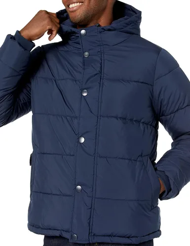 Vista 4 de Tienda Essentials Mens Heavyweight Hooded Puffer Coat