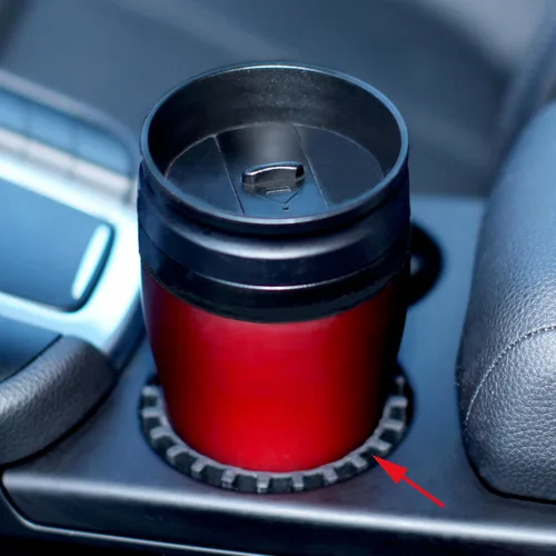 Vista 5 de Gadjit Beverage Bands - Adaptador para portavasos de automóvil, evita que las bebidas sobre la marcha se tambaleen en tu portavasos (paquete de 2)