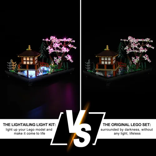 Vista 6 de LIGHTAILING Kit de iluminación LED para Lego- 10315 modelo de bloques de construcción de jardín tranquilo - Juego de luces LED compatible