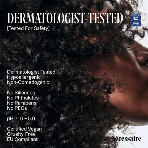 Vista 6 de Nécessaire El acondicionador. Sin fragancia. Tratamiento hidratante para cuero cabelludo + cabello. Ácido hialurónico. Hipoalergénico. Probado por