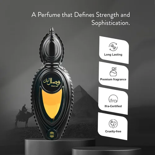 Vista 5 de Ajmal Wisal Layl Eau de Parfum para Hombre, 1.7 oz – Aroma oriental picante