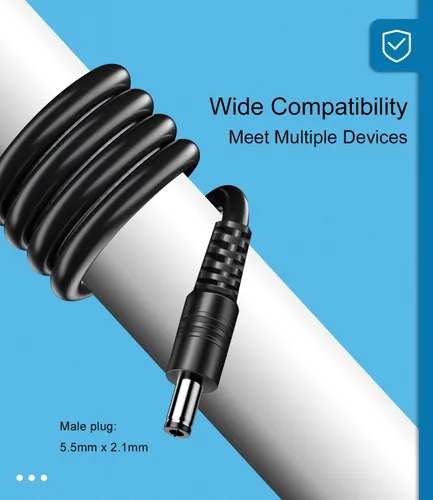 Vista 4 de Fuente de alimentación de adaptador de CA de 12 V 2 A compatible con el router inalámbrico Comcast Xfinity Belkin Netgear TP-Link Archer, compatible