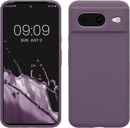 Vista 79 de kwmobile Funda compatible con Google Pixel 7 - Funda de silicona TPU con acabado suave - Piedra antigua