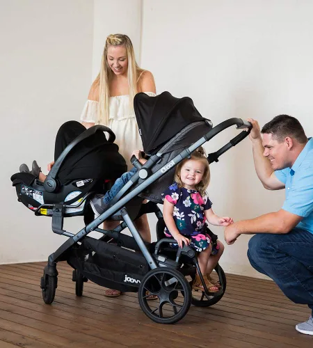 Vista 13 de Joovy Qool Cochecito personalizable, individual, doble, triple, gris mezcla