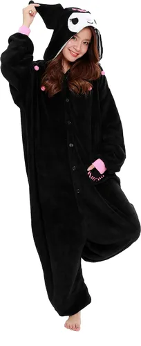 Vista 4 de SAZAC Kuromi Kigurumi - Mono de disfraz de Halloween