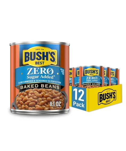 Vista 11 de BUSH'S BEST Frijoles horneados vegetarianos enlatados de 8.3 onzas, fuente de proteína y fibra a base de plantas, bajo en grasa, sin gluten