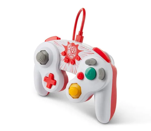 Vista 6 de PowerA Wired GameCube Style Controller for Nintendo Switch - Mario, Gamepad, Wired Video Game Controller, Gaming Controller, GameCube Controller