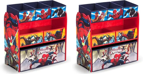 Vista 9 de Delta Children Organizador de juguetes multicompartimiento, Marvel Spider Man