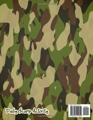 Vista 2 de Camouflage Army Patterns Scrapbook Military Camo Print For Scrapbooking, Decorative Pattern for Gift Wrapping, Junk Journaling and Card Making