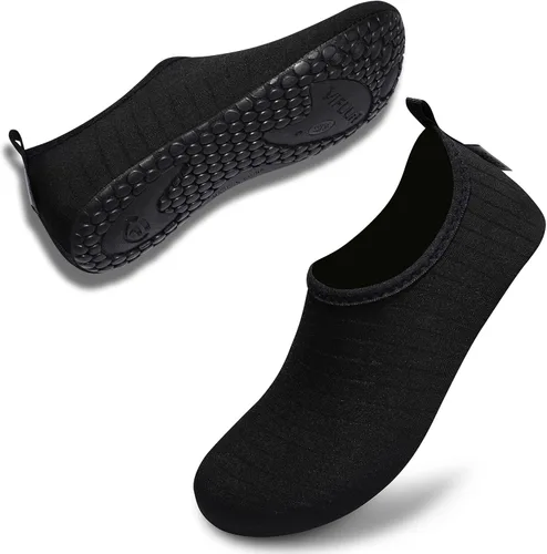 Vista 4 de VIFUUR - Zapatos para deportes acuáticos, calcetines acuáticos, de secado rápido, para yoga, con sensación de andar descalzo, sin cordones