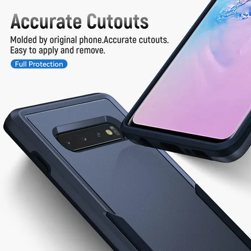 Vista 7 de Asuwish Funda para teléfono Samsung Galaxy S10 Plus con protector de pantalla y delgada híbrida de cuerpo completo, accesorios para celda protectora