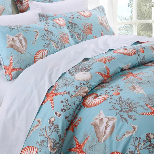 Vista 59 de ABREEZE Juego de funda de edredón tamaño individual con cierre de botón, 100% algodón egipcio, juego de ropa de cama floral de granja, color rosa, 3