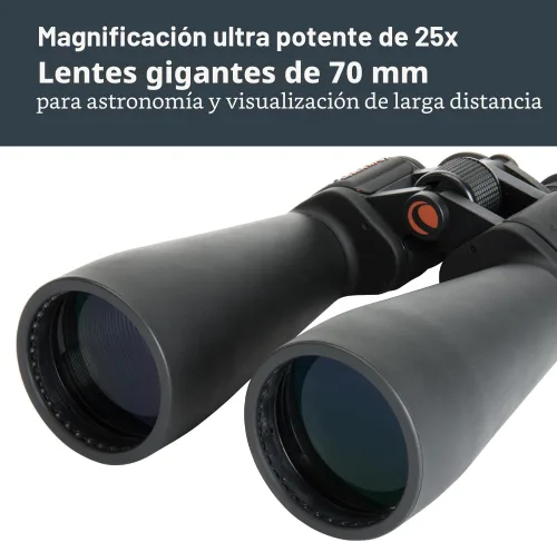 Vista 3 de Prismáticos negros 25 x 70 Celestron 71008 SkyMaster.