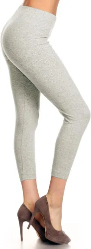 Vista 50 de Leggings Depot NCL27 pantalones capri para yoga de algodón premium suave Negro