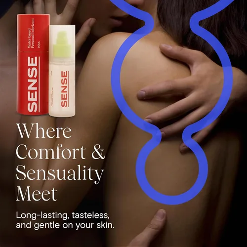 Vista 6 de Sense Lubricante a base de agua, lubricante suave y sedoso para hombres y mujeres, lubricante a base de agua de larga duración, insípido e inodoro