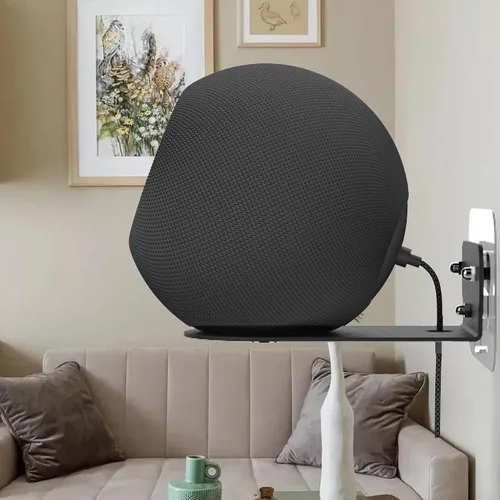 Vista 5 de Soporte de pared para nuevo estudio 2025, el diseño sin taladro conserva la integridad de la pared (negro)