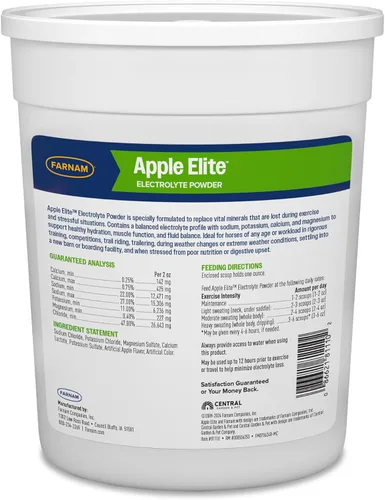 Vista 13 de Farnam Suplemento de electrolitos en polvo Apple Elite para caballos, reemplaza minerales vitales, fomenta la hidratación, sin azúcar añadida, 5